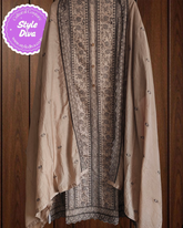 Elegant Pure Cotton Embroidered Suit with Muslin Dupatta – Perfect for Daily & Casual Wear